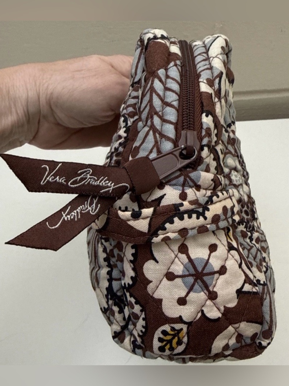 Vera Bradley Quilted Floral Cosmetic Pouch - Picture 4 of 7